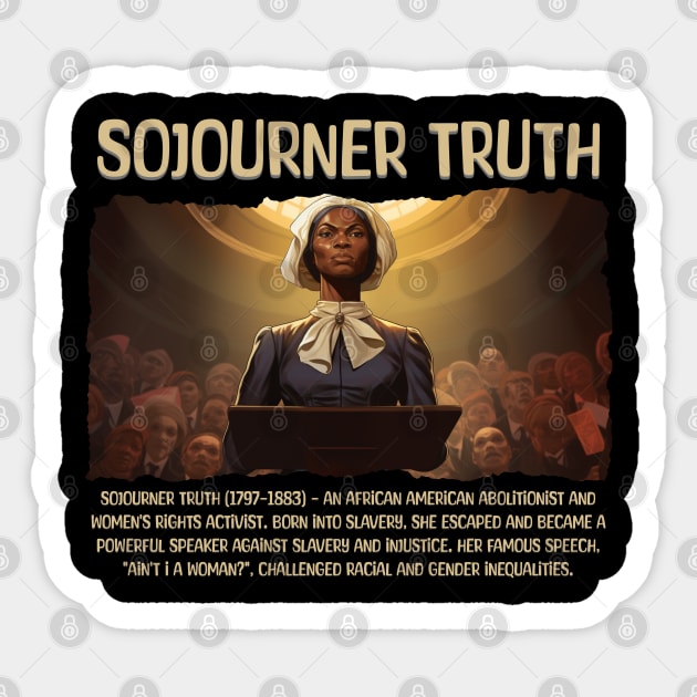 Sojourner Truth, Black History, Black Woman Sticker by UrbanLifeApparel